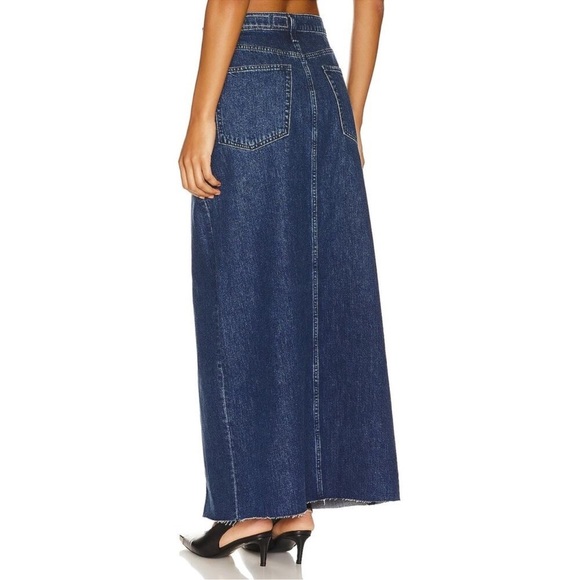 NWT Rag & Bone Avery Maxi Skirt Jean Japan Kaihara Denim Ari Blue Dark Wash 27 - Picture 13 of 14